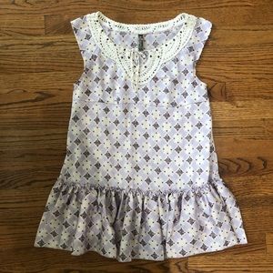 Free People lilac beaded top